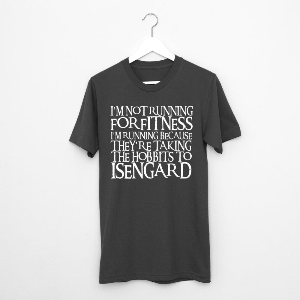 Hobbits To Isengard TShirt Middle Earth Jogging Top Tee Clothing Graphic Short Sleeve Shirt Unisex Unisex Women AllSeason