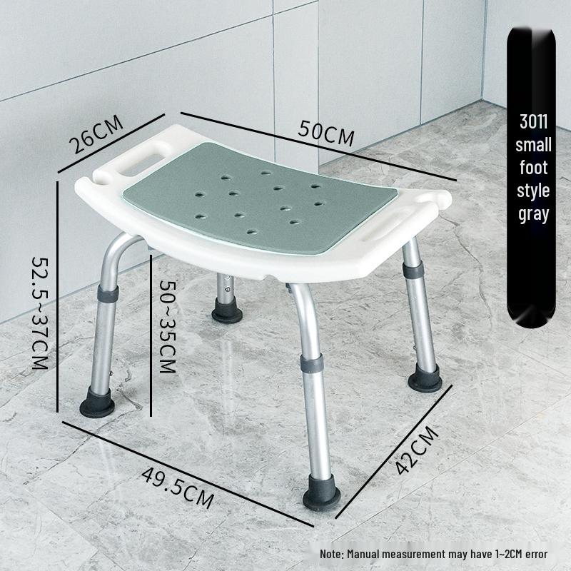 Rutschfester Aluminium-Bade-/Duschhocker für ältere Menschen & Schwangere
