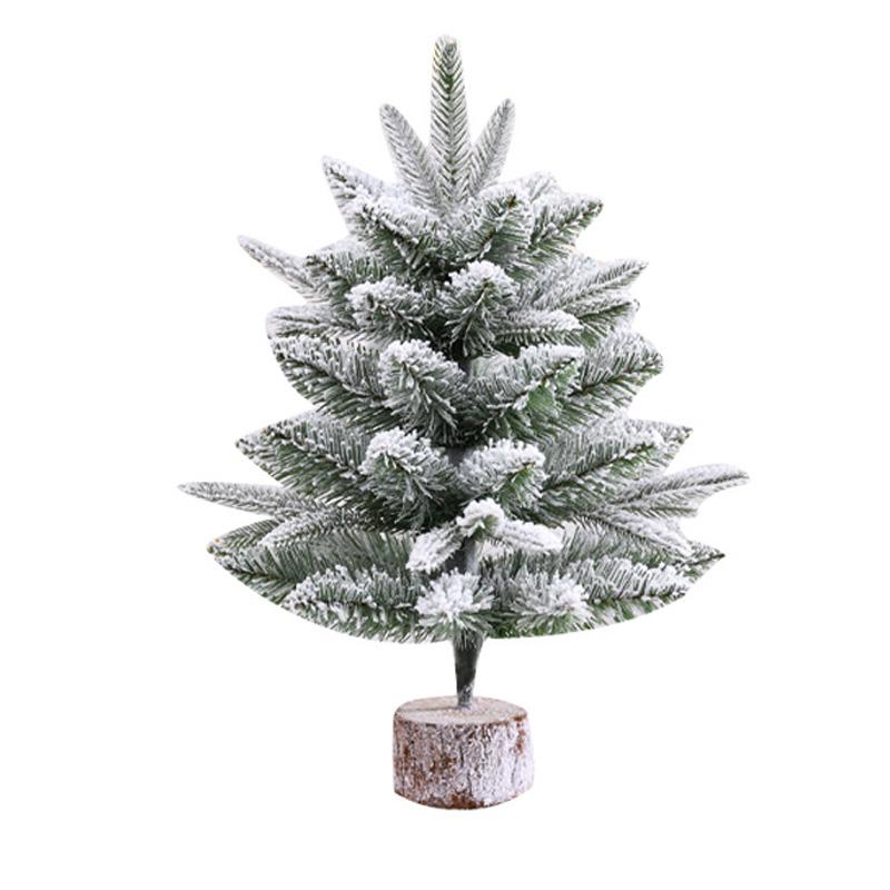 1PC Table Ornament for Indoor Xmas Tree Navidad Festival Decorative Christmas Tree Mini Stable Base 2 Styles Tabletop Decor