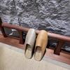 Baotou half slippers women's summer wear 2025 ultra-soft leather soft-soled lazy single shoes comfortable and versatile temperament Muller shoes