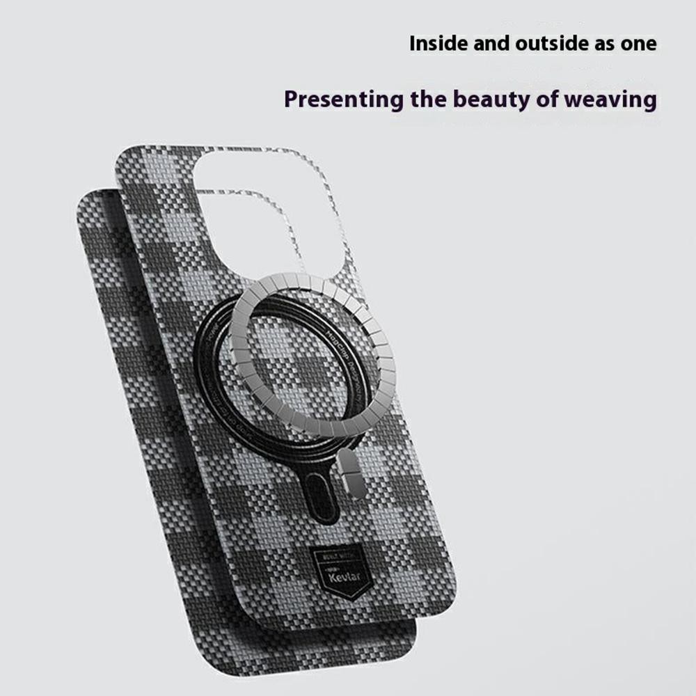 BENKS C1 For iPhone 16 Pro Case Aramid Fiber Grid Weave Phone Cover Compatible with MagSafe