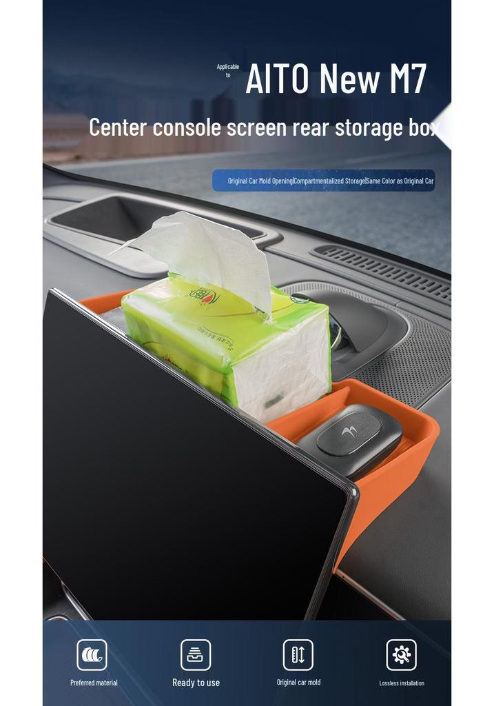 AITO M7 Rear Side & Third Row Window Storage Silicone Pad - Fits 26 Models