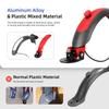 Grau-Rotes Ulip Superior Schutzblech hinten mit Aluminium und Blinkerlicht für Xiaomi Roller