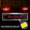 2pcs 12V-24V Truck Devil's Eye Side Marker Light LED Taillight DRL Running Signal Light Auto Rear License Plate Lamp