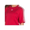 Adidas Originals Striped Short Sleeve Dress Women Dresses Purple Red ED5863