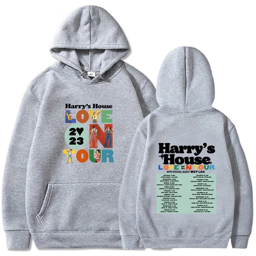Harris House Tour Concert Men's Autumn/Winter Fleece Warmth Hooded Sportswear  Beautiful and Fashionable Hooded Sweater