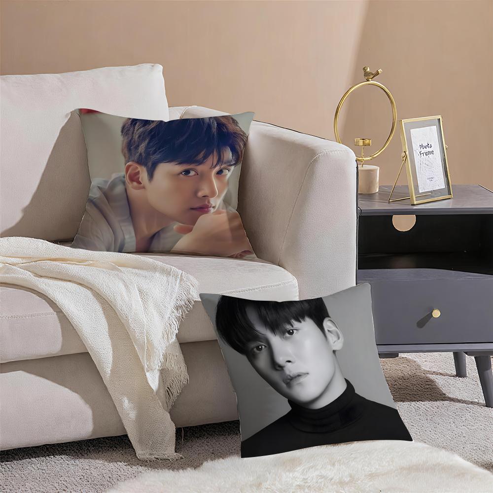 JJi Chang wook Cushion Cover Throw Pillow Cover Hidden Button Durable Polyester Chair Cushion