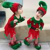 Christmas Costume Girl Green Elf Princess Dress Performance Costume Baby Christmas Costume Theme