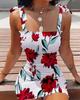 2026 Off-Shoulder Print Sling Bodycon Dress for Women