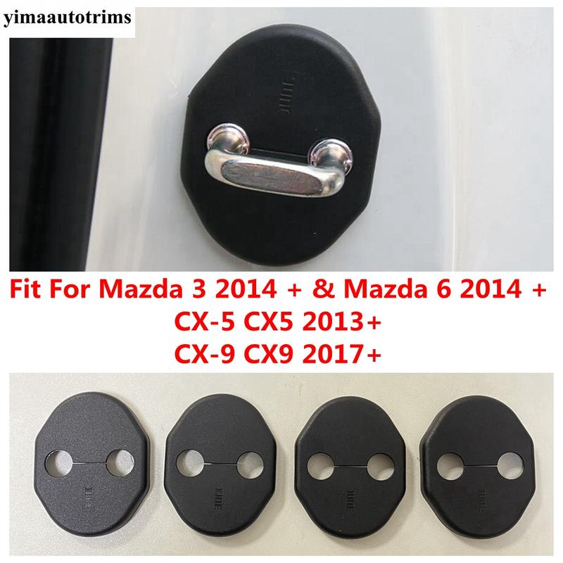 Door Lock Protector Cover Trim For Mazda CX-9 CX9 2017 - 2025 / CX-5 CX5 2013 - 2025 / Mazda 3 2014 - 2025 / Mazda 6 2014 - 2025