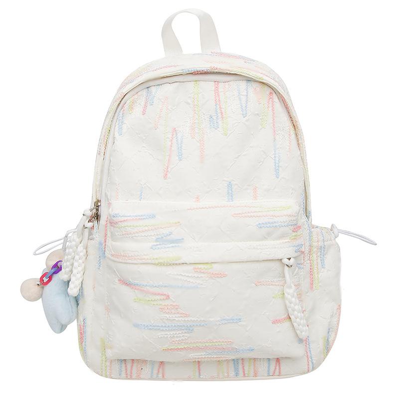 Children's Schoolbags Elementary School Students Girls Junior High School Students High Looking Striped Kindergarten Small Backpack