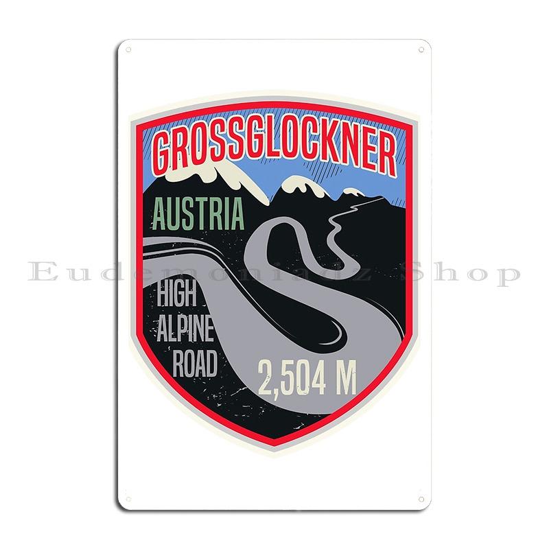 

Grossglockner High Alpine Road Austria Metal Sign Cinema Designing Retro Bar Cinema Tin Sign Poster 20x30cm（7.8x11.8inch）
