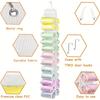 Pant Hanger Organizer - Foldable, Portable Clothes Rack with Zippered Compartments for Tights, Shirts, Jeans Space-Saving Design