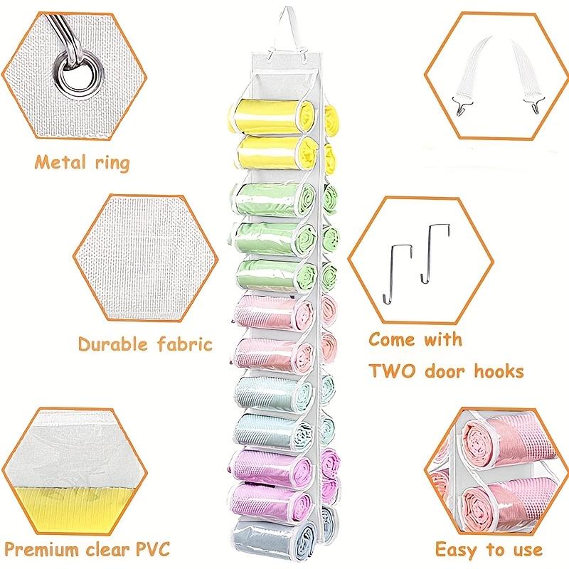Pant Hanger Organizer - Foldable, Portable Clothes Rack with Zippered Compartments for Tights, Shirts, Jeans Space-Saving Design