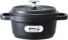 Mannen Gioia Rice Induction Oven Curry Cooker, 2-Cup Capacity, Compatible, Casserole, Safe, Aluminum, Pot, Stylish, Black, XC-16GBK
