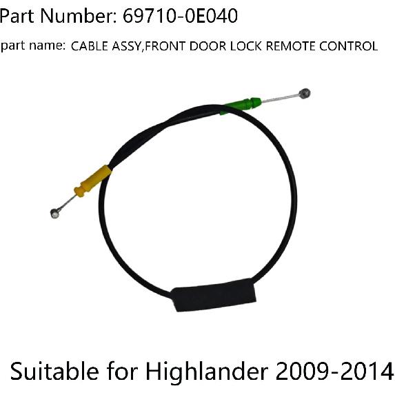 Front Door Inner Handle Release Cable Replaces 69710-0E040 69710-48050