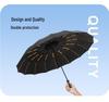 Large Windproof Automatic Folding Umbrella for Men and Women - Reinforced, Dual-Use for Sun and Rain