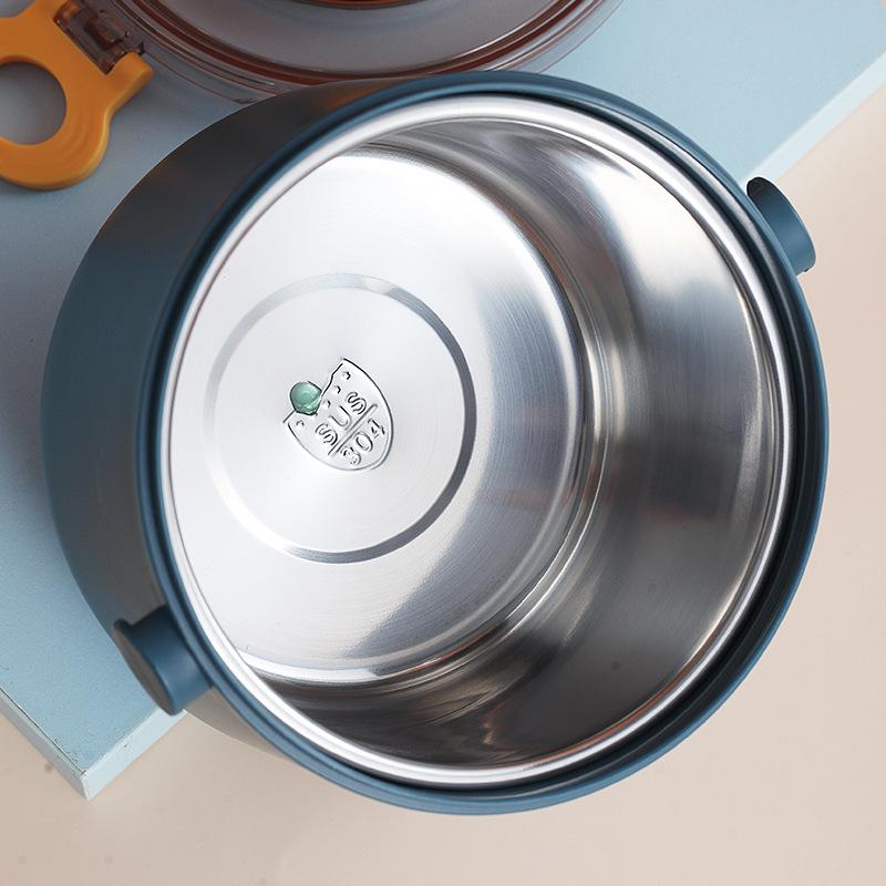 Stainless Steel Insulated Lunch Box for Female Students Cute Large Capacity Fruit Lunch Box with Tableware