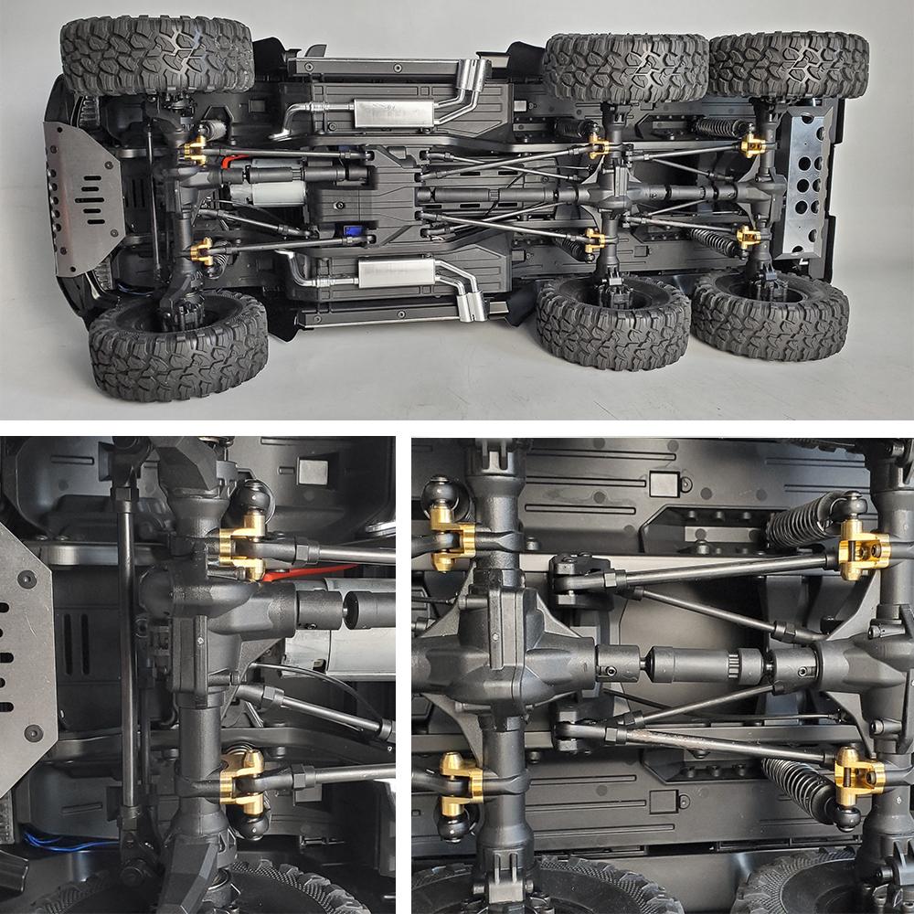 YEAHRUN Brass Axle Mount Suspension Links Stand for 1/10 RC Crawler Car TRX4 TRX6 Upgrade Parts