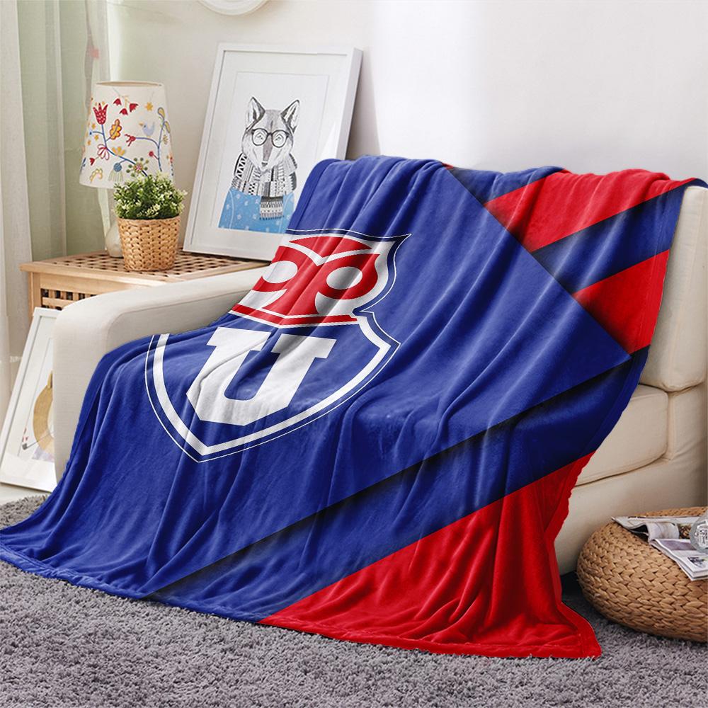 Universidad de Chile Football Club Print Flannel Blanket, High quality Comfortable for All Seasons, Home Decor, Warmth and Comfort