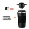Portable Coffee Brewing Set Hand Cranked Coffee Machine Coffee Filtercoffee Insulated Cup Travel Outdoor Home Simple Operation