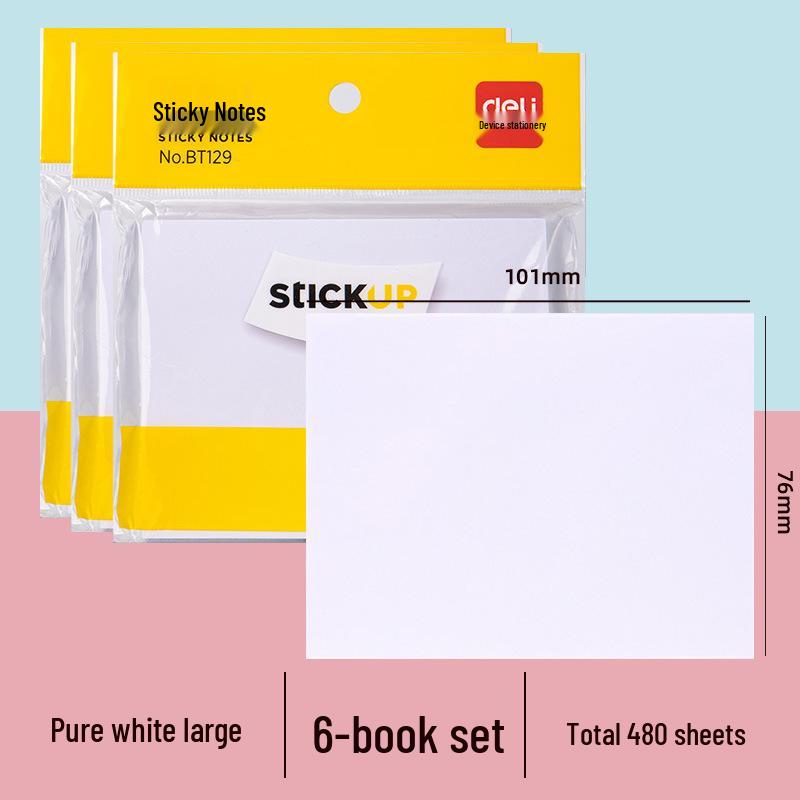 Cute High-Value Sticky Notes: Strong Adhesion Memo Pads & Index Stickers for Students