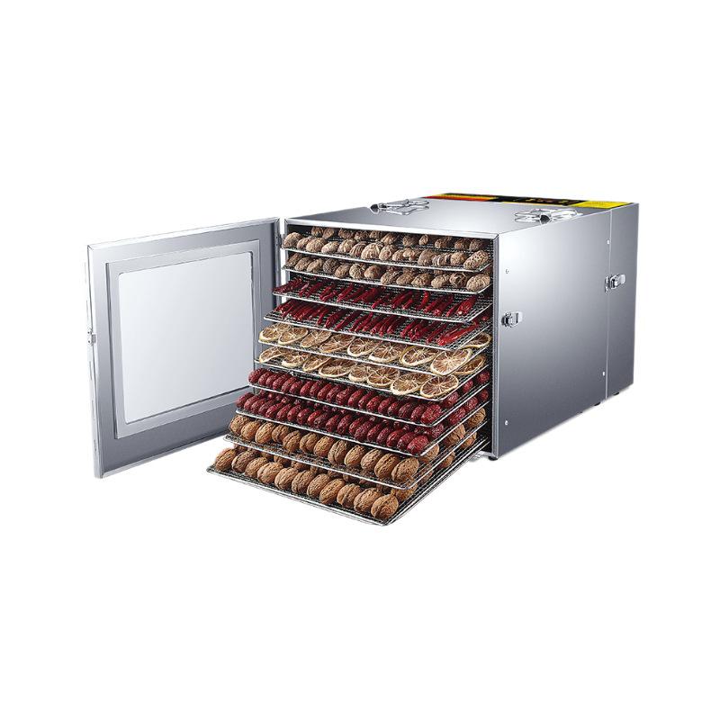 Multifunctional 6-Layer Stainless Steel Dehydrator for Fruits, Vegetables & Pet Snacks