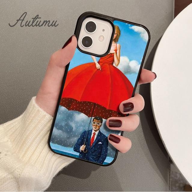 Rene Magritte Phone Case for iPhone 11 12 13 14 Pro Max mini X XR XS SE 2020 5 6S 7 8 Plus Samsung Galaxy S21 S22 Cover shell