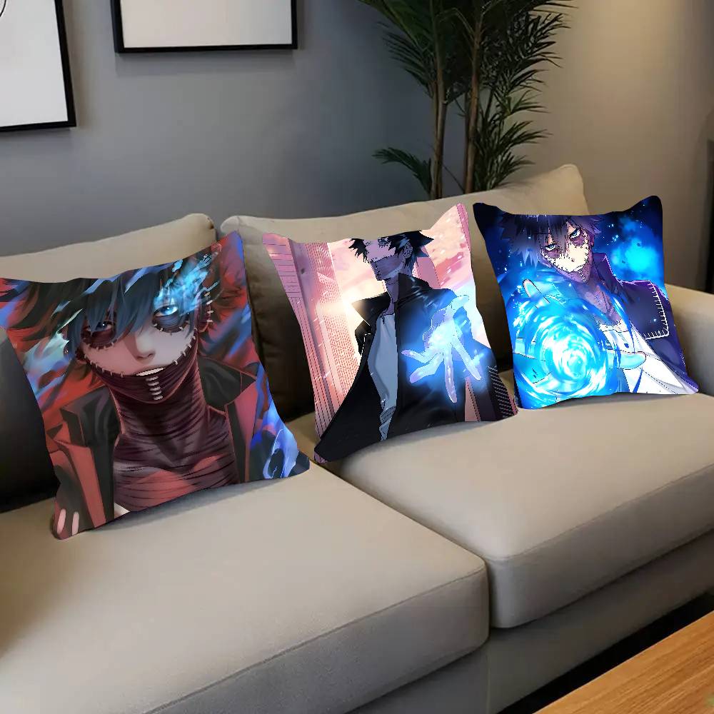 My Hero Academia Dabi Anime Pillow Case Square Pillow Bedroom Sofa Leisure Comfort Cushion Car Living Room Home Decoration