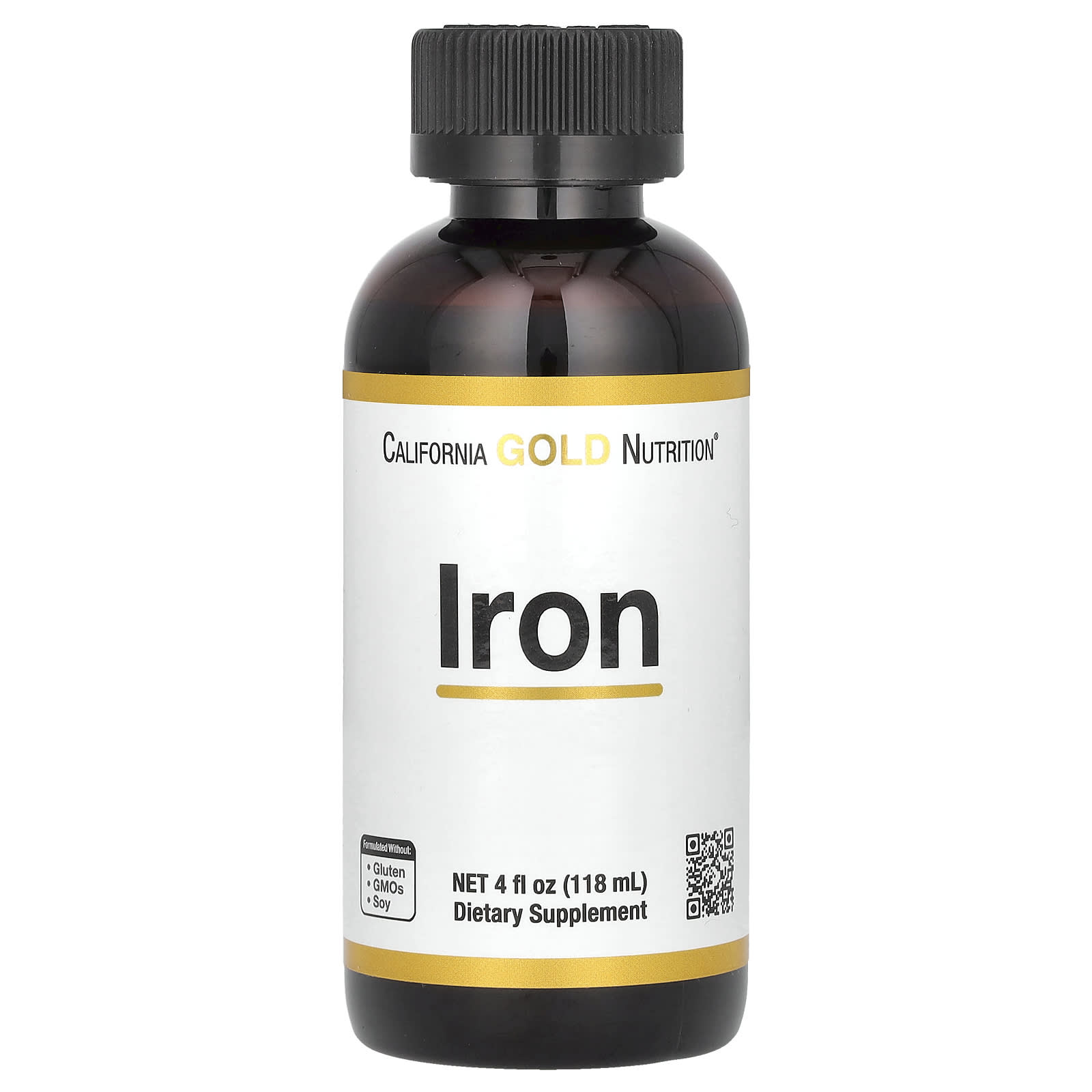 

California Gold Nutrition, залізо, 4 рідких унції (118 мл)
