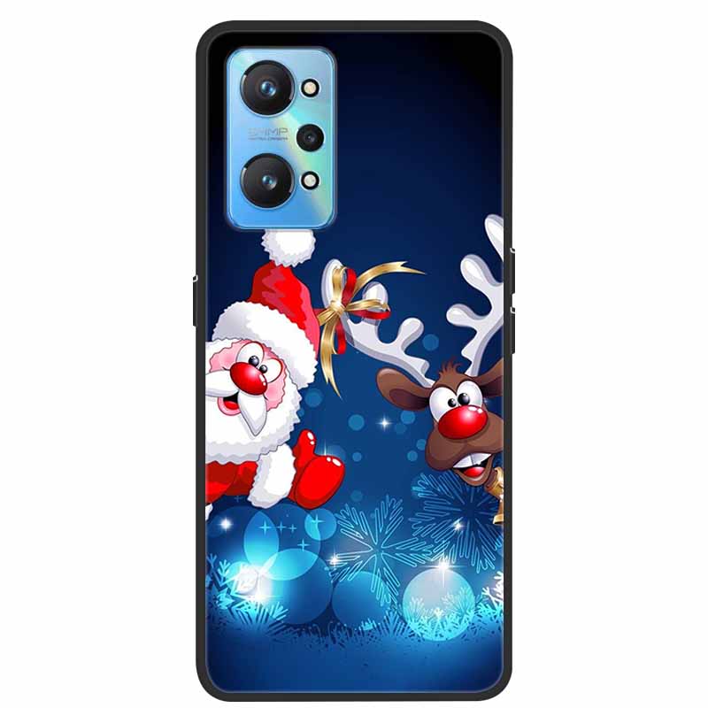 Christmas Cover For Realme GT Neo 2 2T 3 3T Cases Lovely Soft TPU Silicone Covers for Realme C21Y C25Y Q5 Pro Neo2 Neo3 Neo2T