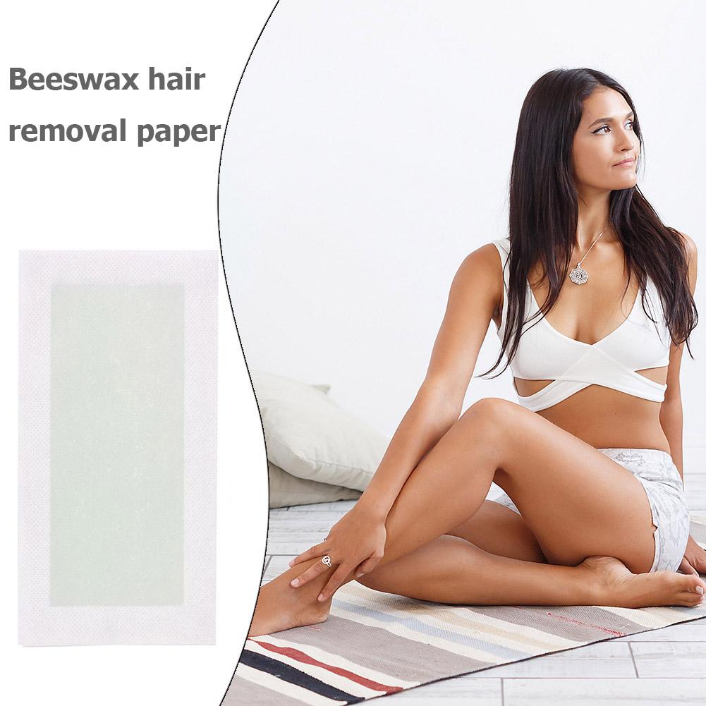 20pcs Hair Removal Wax Strips Roll Underarm Wax Strip Paper Waxing Wipe Sticker Beauty Tool for Women Men Face Leg Hair Removal