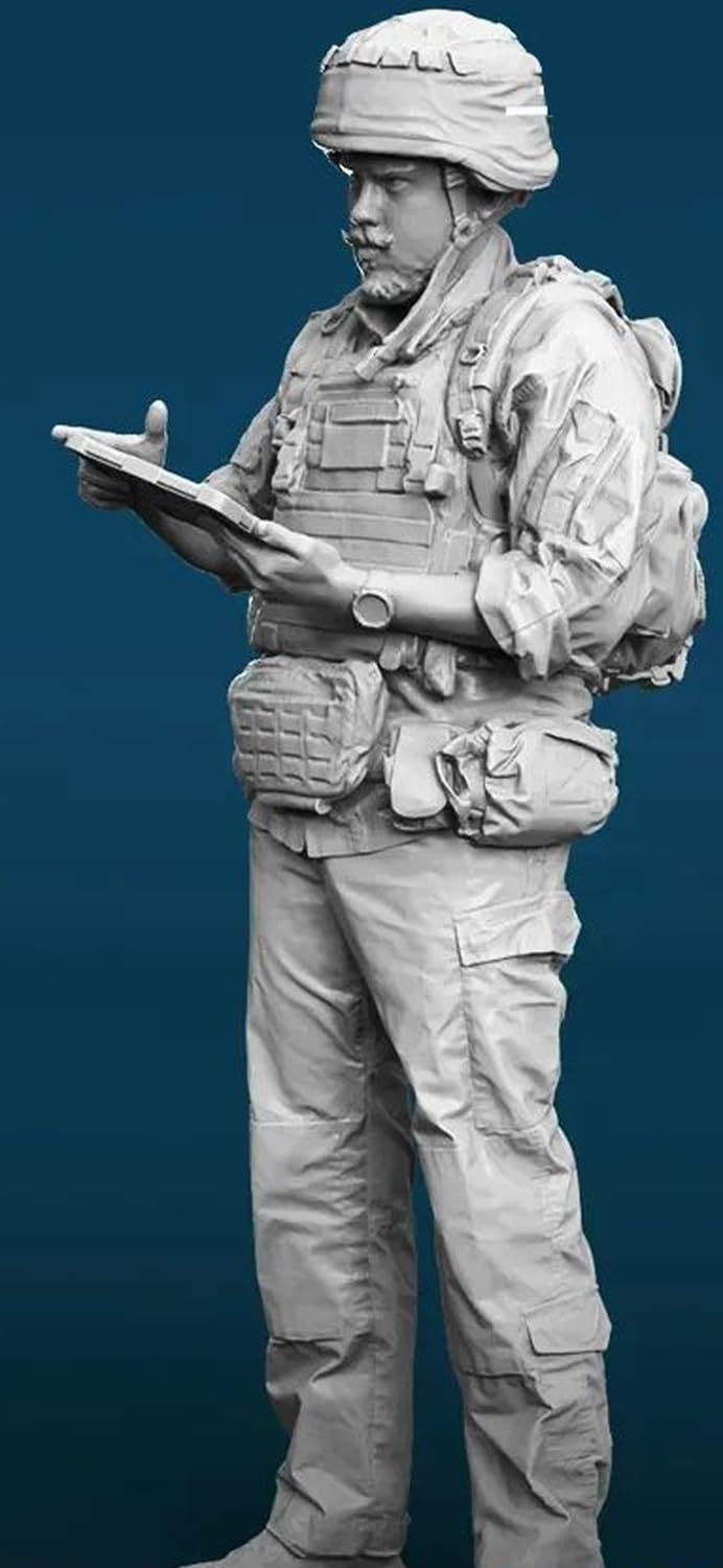 

Sparach Ukrainian Soldier with Tablet Resin Kit SPU25535 1/35 (Person)