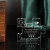 2D Flat Acrylic Puzzle Thank-you Gift Desktop Decoration Plaque, Home Decor Plaque Hanging Wall Art Decorative Garden Decoration for Room Door Signs H