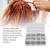 120pcs Dreadlocks Beads Vintage Hair Braid Rings Alloy Cuffs Braiding Hair Accessories for Jewelry Making