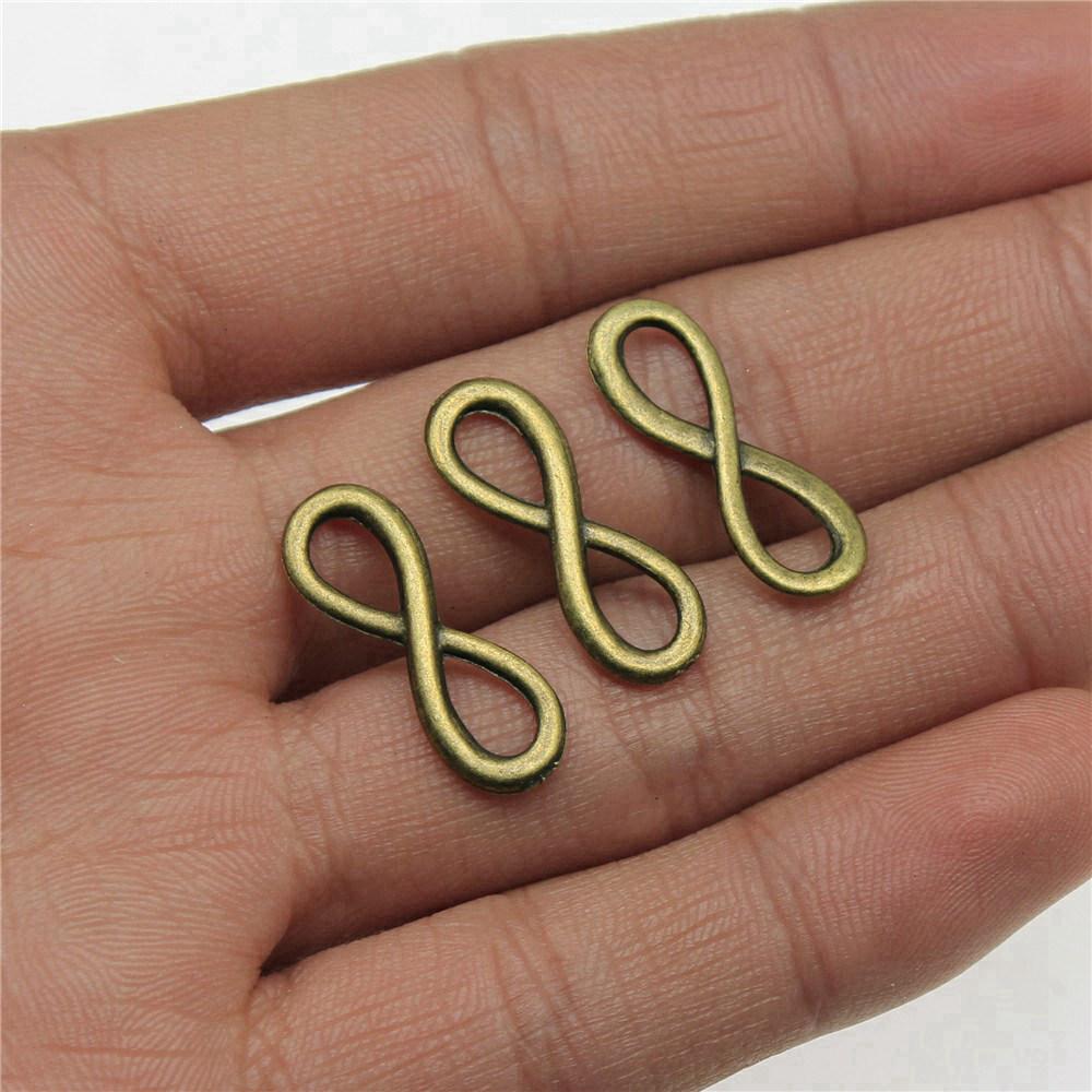 Accessories Parts Infinity Heart Love Connector Minimalist Jewelry Components QA027