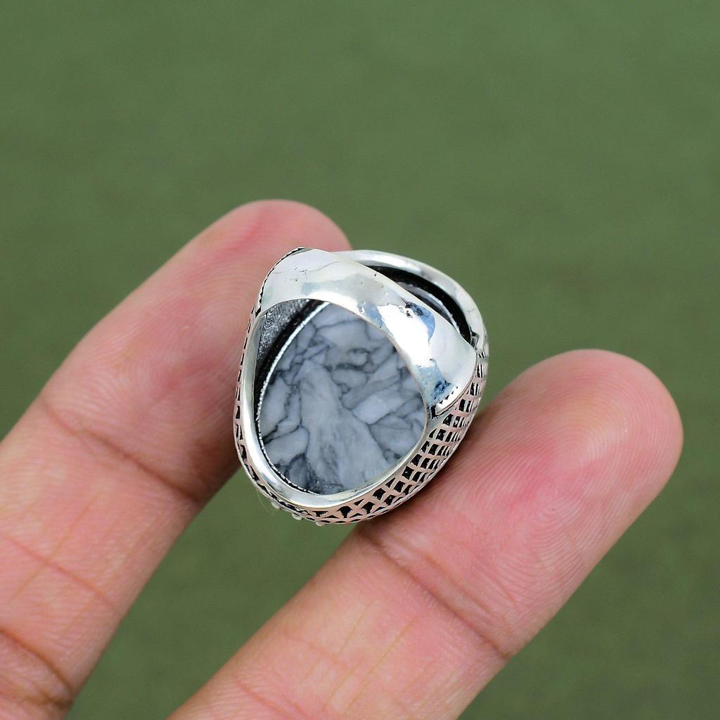 Pinolith Jasper Ring 925 Sterling Silver Ring Gemstone Ring Handmade Statement Ring Birthsone Jewelry Gifts For Women Available In Ring Size