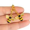 WTEMPO Shiny Bee Keychain for Handmade Keychains Bee Theme Charms for DIY Craft Making Cute Car Pendants Bag Backpack Ornaments Festive Decorations