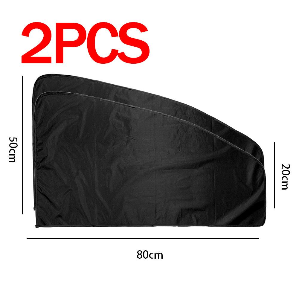Car Side Windows Sunshade Car Magnetic Sunshade Sunscreen Thermal ulation Auto Double-sided Sun Shade Titanium Silver 2pcs Left front