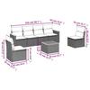 VidaXL Garden Lounge Set with Cushions 7 Pcs, Patio Sofas, Patio Furniture Set, Outdoor Furniture, Mix 3225870