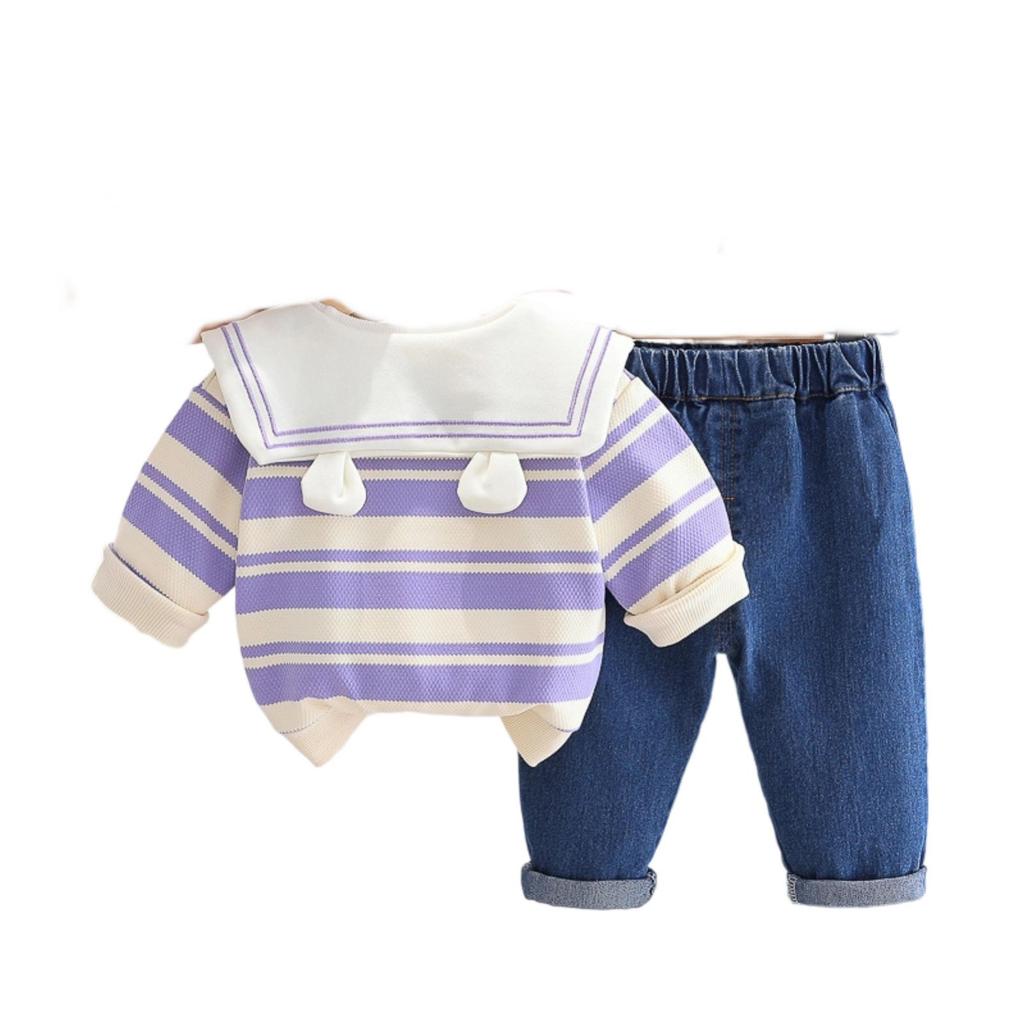 Dětská ležérní souprava s dlouhým rukávem, pohodlné každodenní oblečení