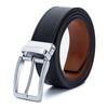Men's Rotating Pin Buckle Leather Belt, Double-Sided Cowhide, Business Casual Style