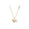 Swarovski Kleiner Hai Schlüsselbein Halskette Damen Halskette Gold 5522853