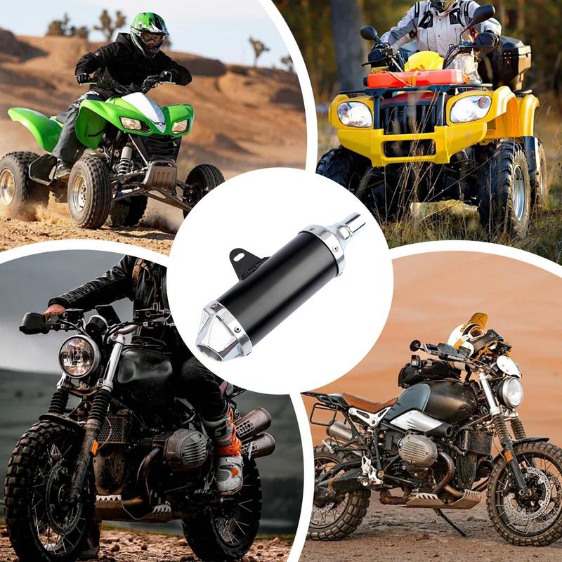 Motorcycle Muffler ATV Motorcycle Muffler Exhaust Aluminum Alloy Motorcycle Exhaust Muffler Pipe ATV Motorcycle Muffler