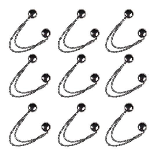 4/8/12 Stück Magnetische Kleidungsbefestigungsclips Hosenbein-Knopf Verstellbare Hosenbein-Clips Nadel Schnelle Hemdverschlüsse