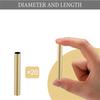 A25F-20Pcs 7Mm Slim Pen Pen Transfer Brass Pen Replacement Accessories For DIY Pen Making Office Supplies Friends Gifts