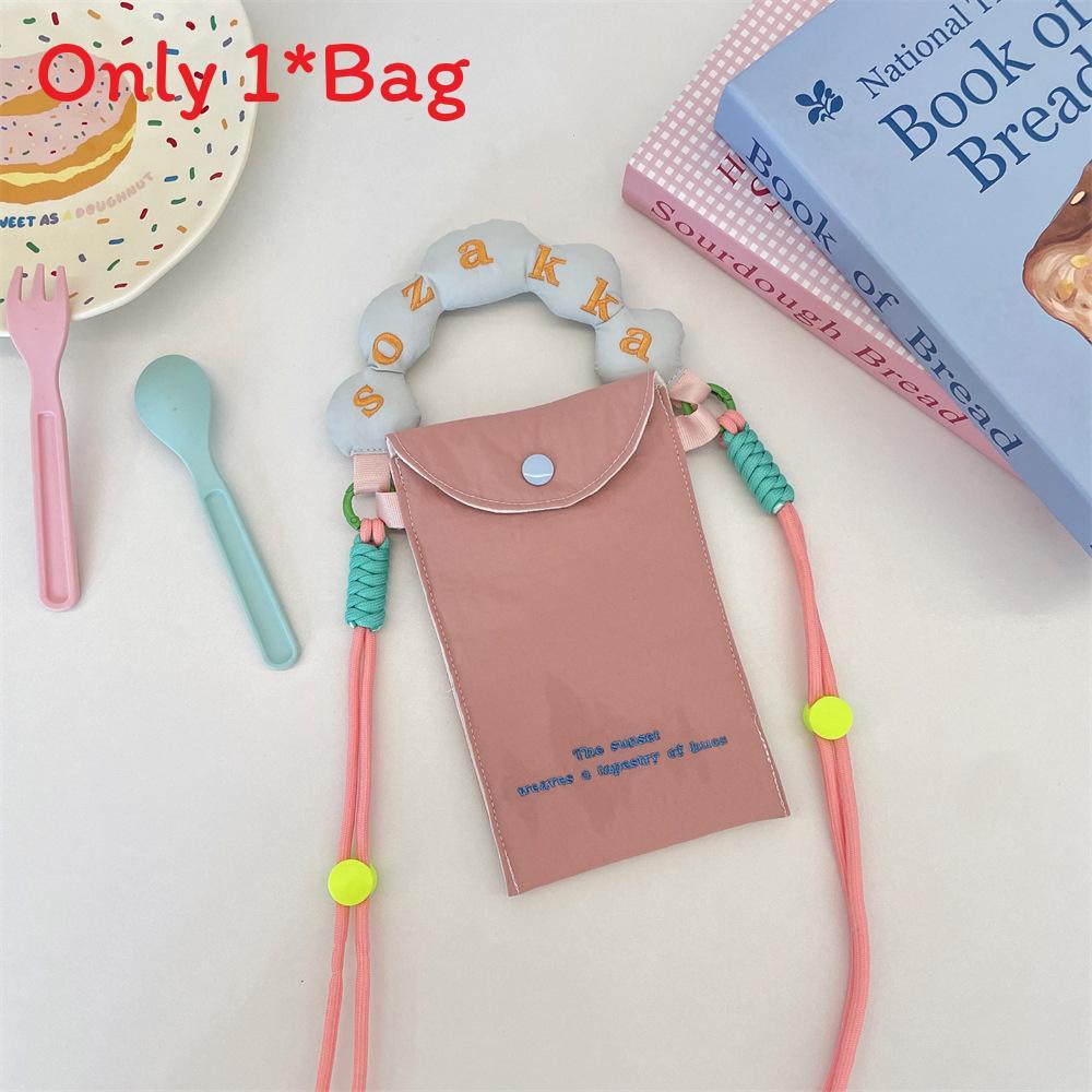 Casual Embroidered Polyester Phone Bag With Snap Closure For Daily Use