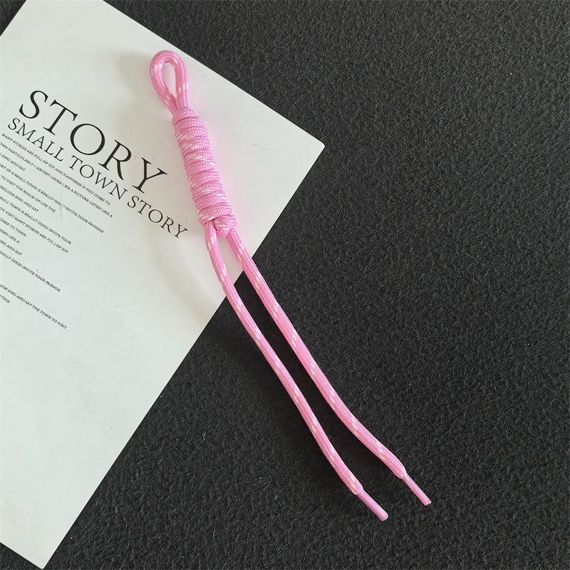Colorful Trendy Miu Style Polyester/Nylon Braided Rope Pendant with Knotting for Bags