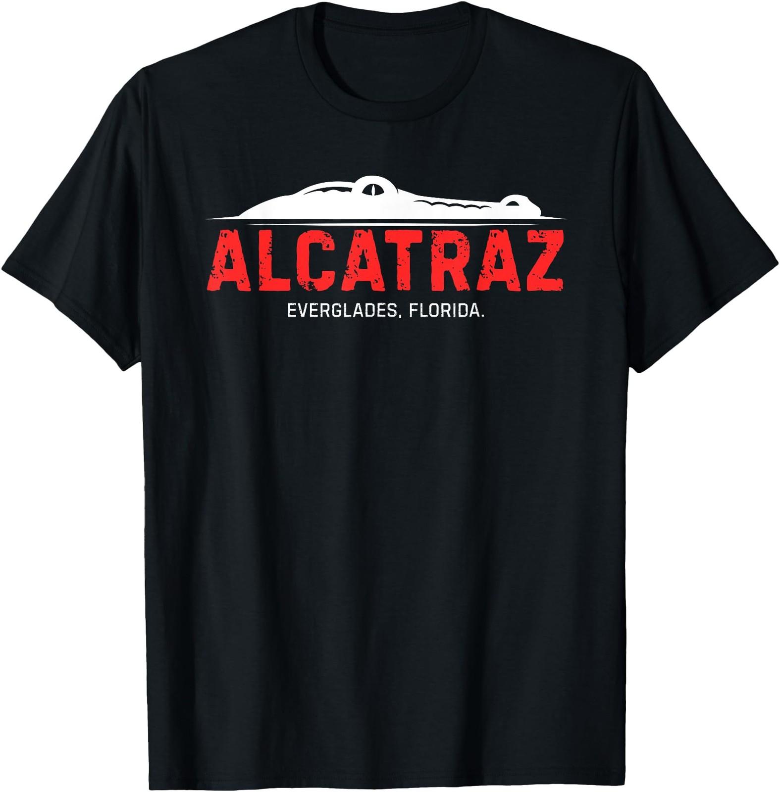 Alligator Alcatraz Pun Everglades Florida Prison Gator Logo T-Shirt S разноцветный