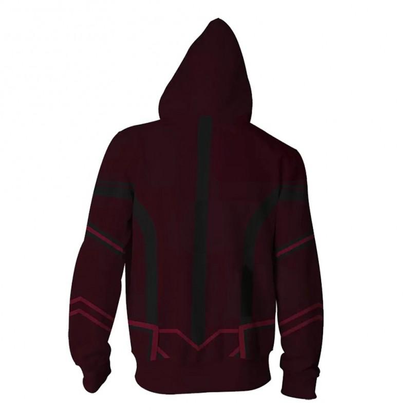 Avengers Star-Lord Hoodie 3D Print Zip-Up Sweatshirt Teen Boys Cosplay Casual Wear